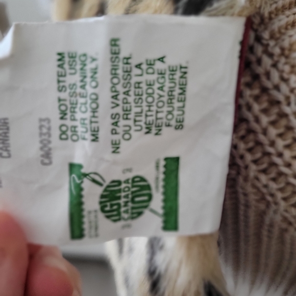 Vintage leopard print animal print stole collar faux fur. - Picture 16 of 16